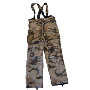 Weatherby Performance Wool Hunting Pants Bib Suspenders Men's Sz L